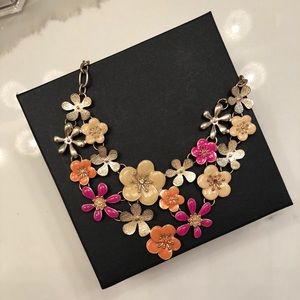 J Crew Flower Garden Statement Necklace